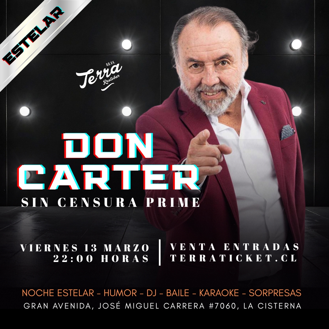 Don Carter - Sin Censura Prime - Terra Restobar